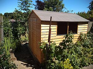Traditional timber shed