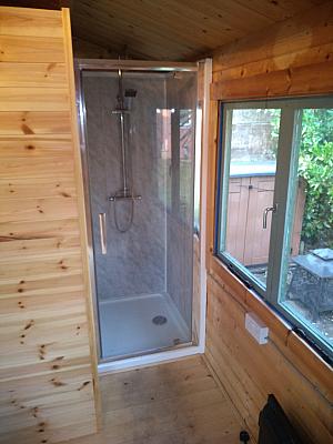 Shower for sauna