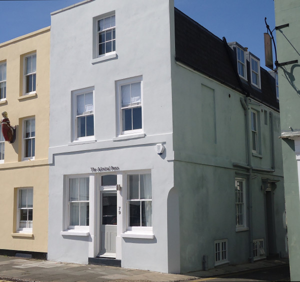 The Admiral Penn in Deal during repainting.