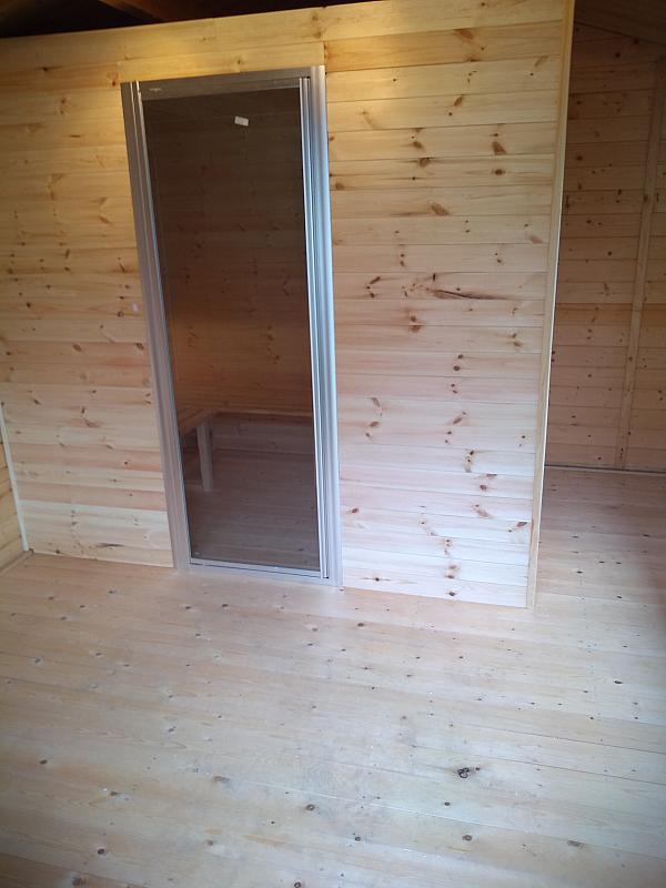 Sauna built into a summerhouse