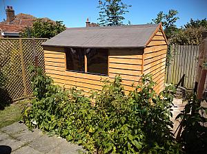Traditional timber shed